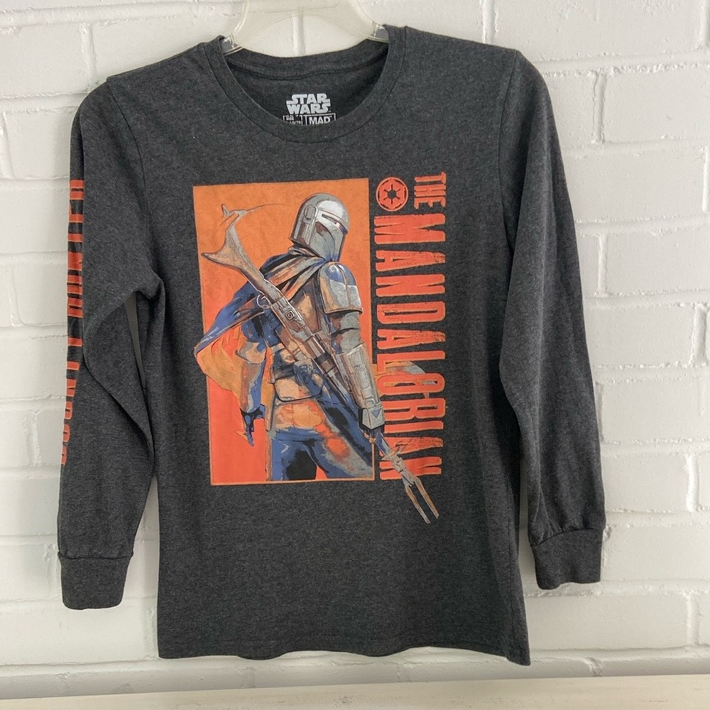 MAD Engine Star Wars Gray Long Sleeve Tee with Dynamic Graphic Size XL